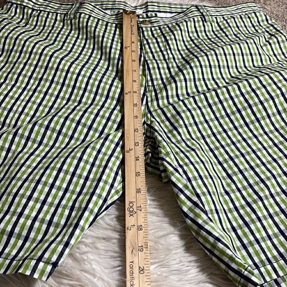 Lochlane by Thomas Dean Shorts Mens size 40 Cotton Golf plaid 10 inches inseam - Picture 9 of 11
